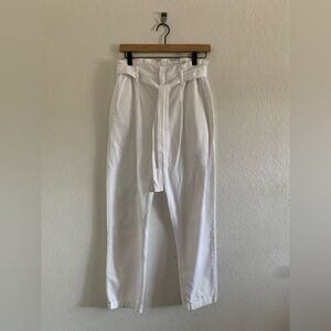 Xirena Tyese Pant White Paperbag Belted Pants Women’s Size XSmall